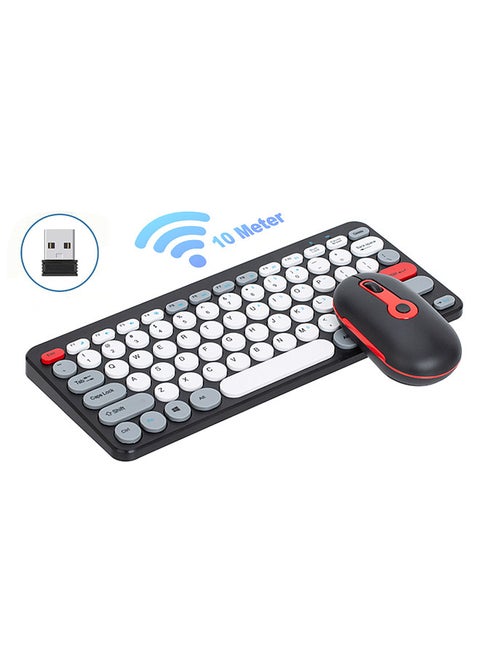 Wireless Keyboard and Mouse Combo  2.4G  Ergonomic  Compact  Silent  for Computer and Laptop