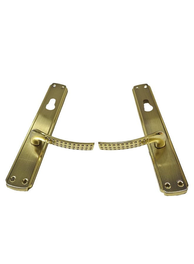 مجموعة مقابض الابواب المزخرفة مع أدوات التركيب عدد 2 زوج - Image 3