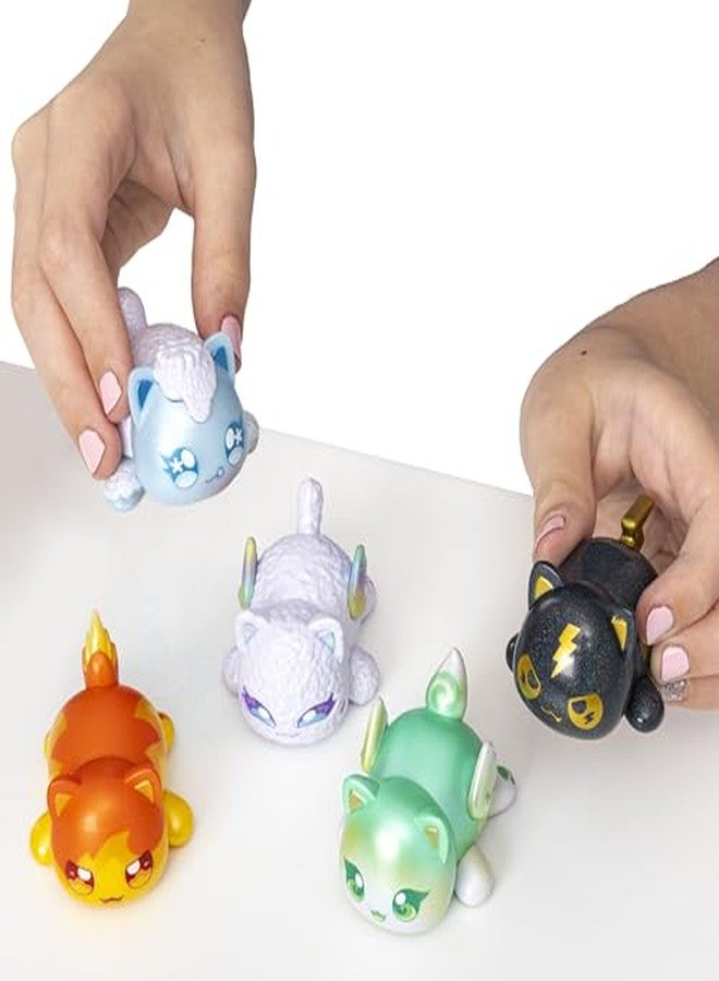 Aphmau مجموعة شخصيات أفماو الغامضة مي مياو - حفلة توهج العناصر، قناة يوتيوب لألعاب ماين كرافت، 5 شخصيات حصرية تتوهج في الظلام، منتجات رسمية - Image 3