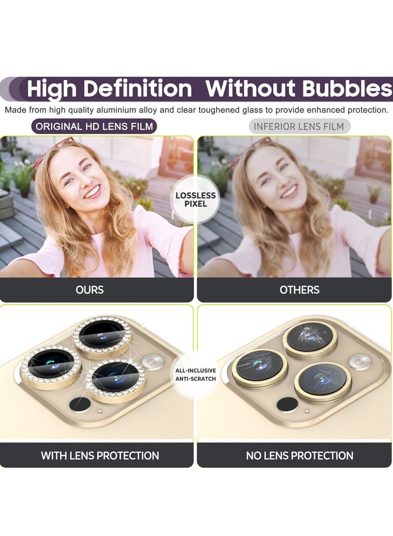 Excefore Camera Lens Protector for iPhone 14 Pro / 14 Pro Max, 9H Tempered Glass Camera Cover Screen Protector - Image 5