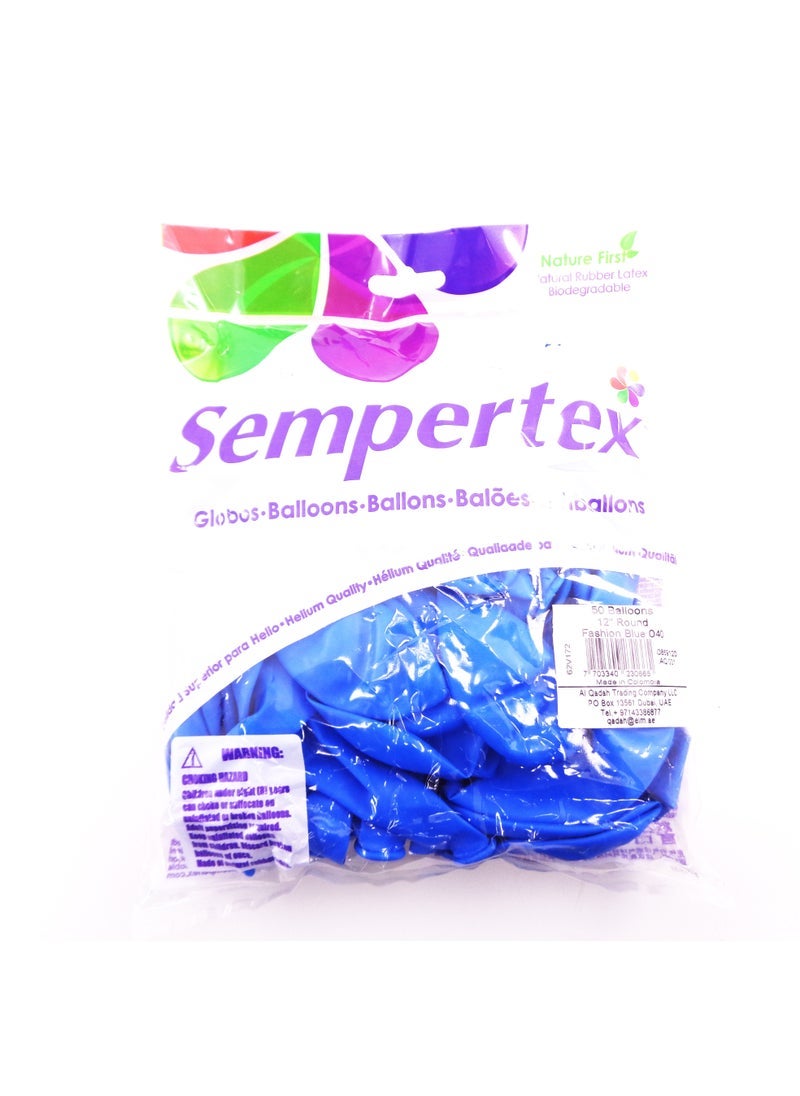 سيمبرتكس لاتكس 453.59 جرام بالونات، أزرق - Image 2