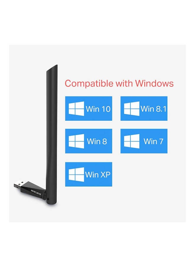 ميركوسيس محول USB لاسلكي ثنائي النطاق عالي الكسب AC650 - Image 4
