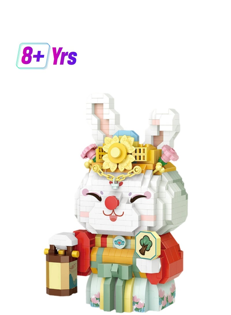 910pcs Rabbit, National Trend Assembly Model Ornaments Building Block Toys, Children'S Educational Game Gifts - Image 1