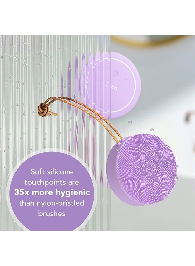 FOREO فرشاة الجسم لونا 4 - مقشر الجسم - أداة العناية بالبشرة الفاخرة لتصريف اللمف - مقاومة للماء IP68 - علاج الساقين الفراولة (لافندر) - Image 5