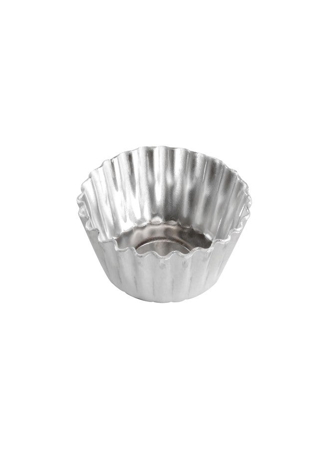 فات داديوز صينية تارت صغيرة من الألومنيوم الطبيعي PMTH-25 من فات داديو، 2.5 × 0.9 بوصة، 20 قطعة - Image 1