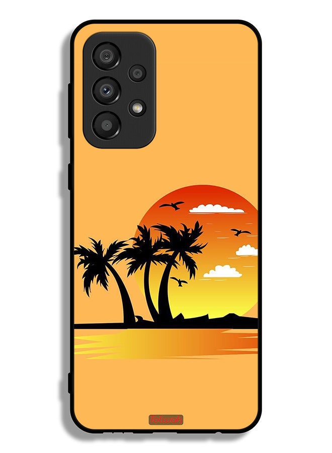 Tolwak Samsung Galaxy A33 5G Protective Case Cover Drawing Abstract Design - Image 1