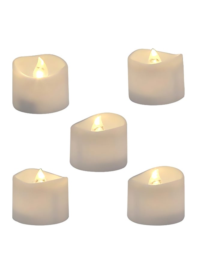 هوميموري طقم شموع كؤوس بإضاءة LED من 12 قطعة - Image 1