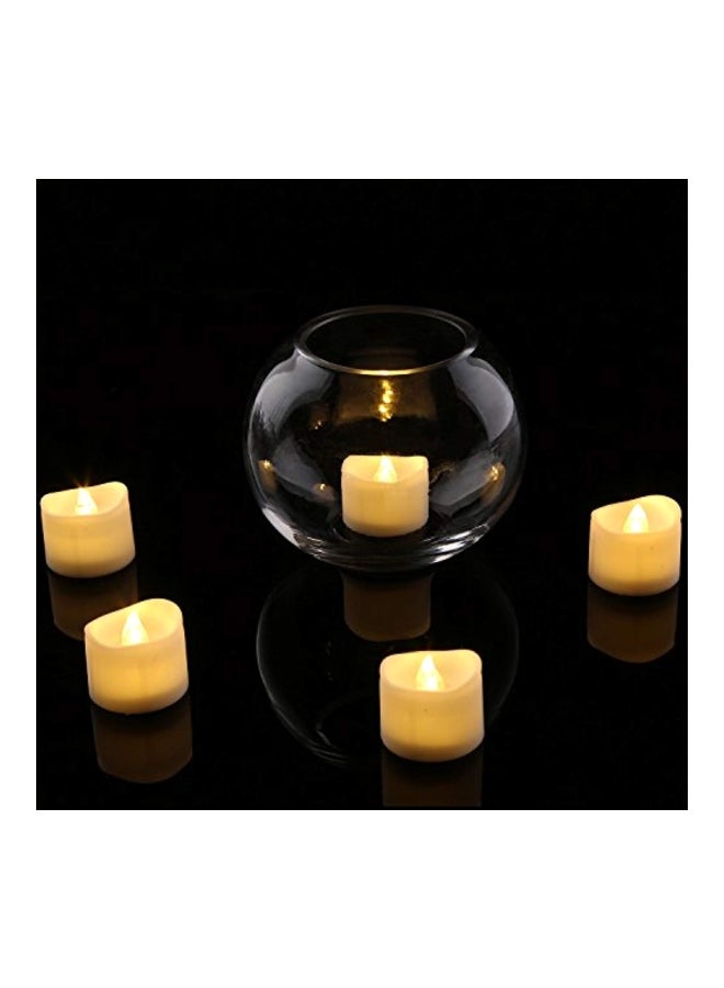 هوميموري طقم شموع كؤوس بإضاءة LED من 12 قطعة - Image 3