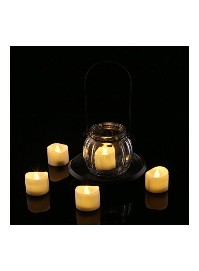 هوميموري طقم شموع كؤوس بإضاءة LED من 12 قطعة - Image 4