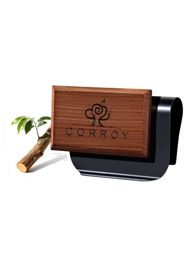 CORROY Car Air Freshener Natural Essential Oil Scent, Car Odor Eliminator and Purifier, Vent Clip Air Freshener for Car (Starter/Teak) YM-5829978 - Image 1