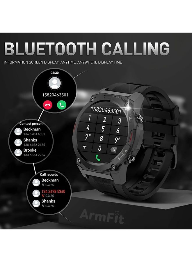 ارمفيت ساعة دريم الذكية للرجال مع شاشة AMOLED تعمل دائمًا واتصال بلوتوث وساعات لياقة بدنية مقاومة للماء لنظام Android iOS - Image 5