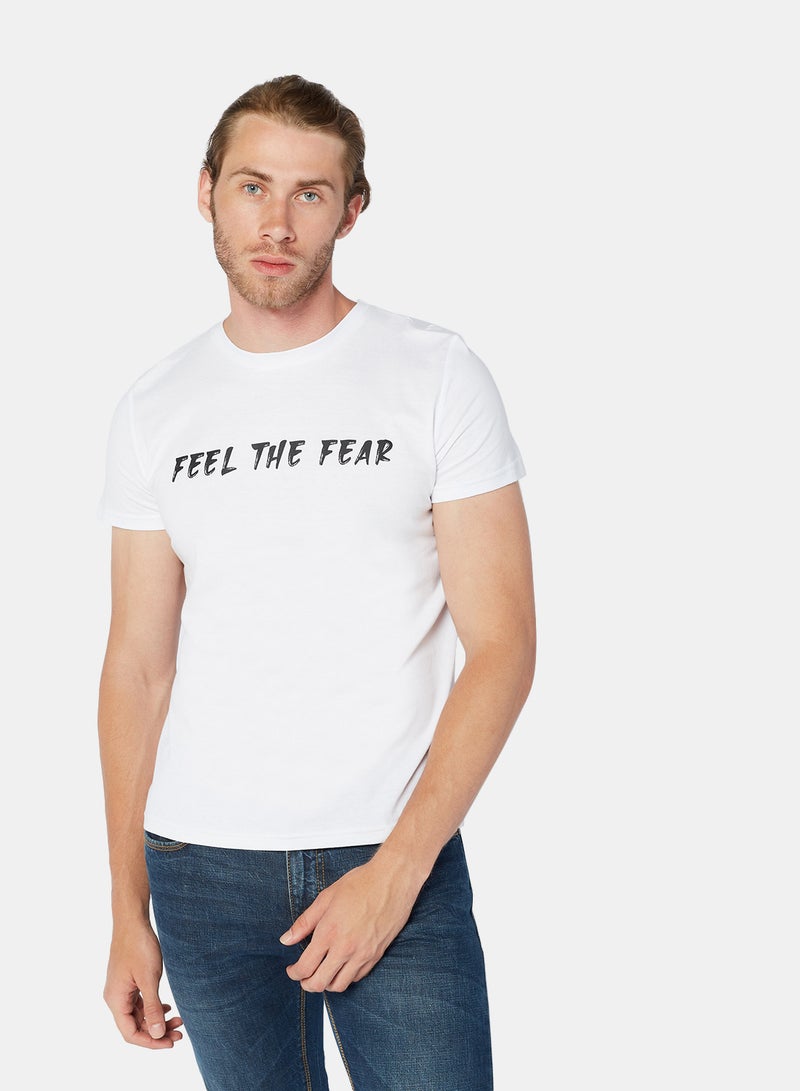 Coup Contrast Slogan T-Shirt - Image 1