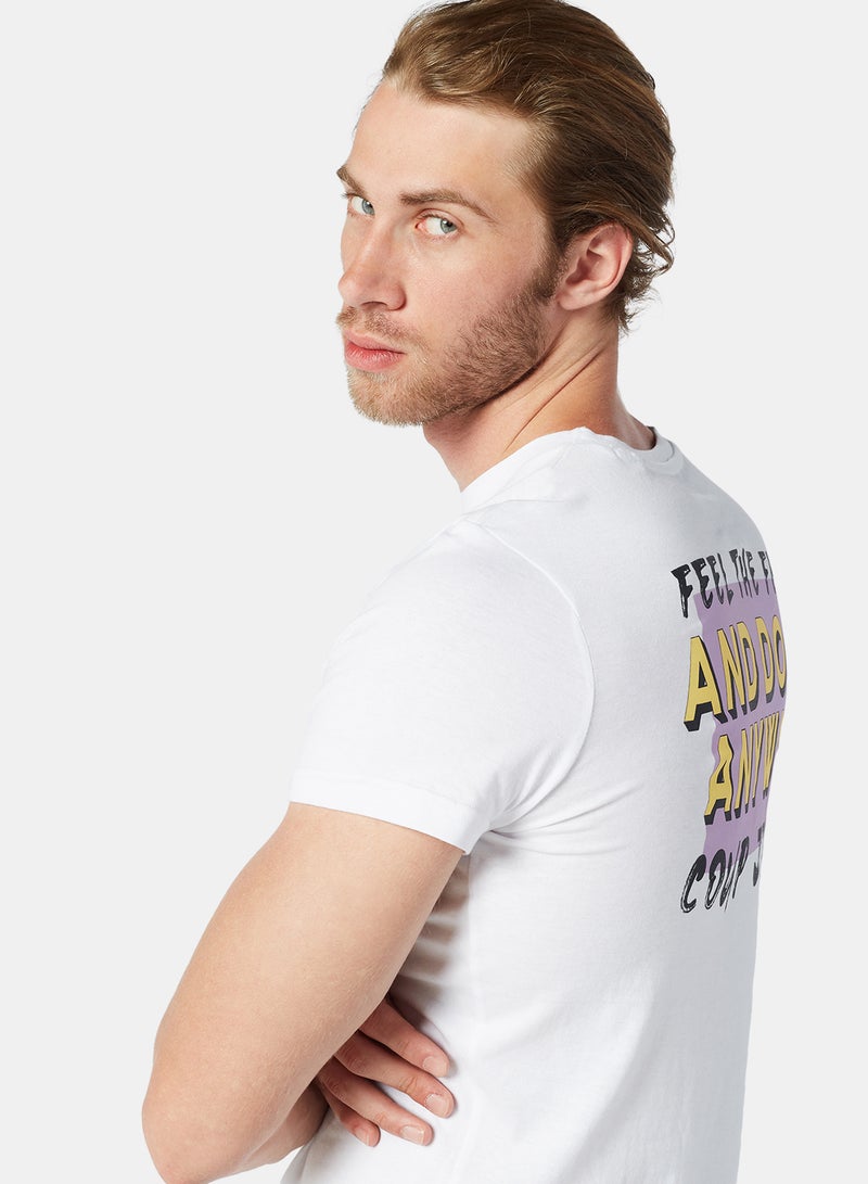 Coup Contrast Slogan T-Shirt - Image 4