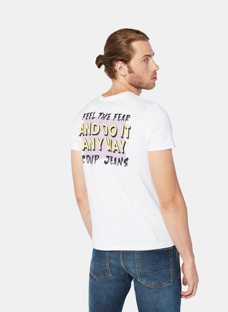 Coup Contrast Slogan T-Shirt - Image 2