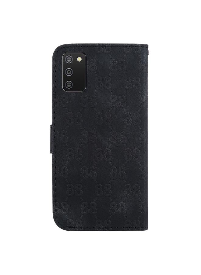 اس-توب جراب لهاتف Samsung Galaxy A02s، جراب هاتف جلدي منقوش مزدوج على شكل 8 بوصات، مقاس 164.2 مم أمريكي - Image 3