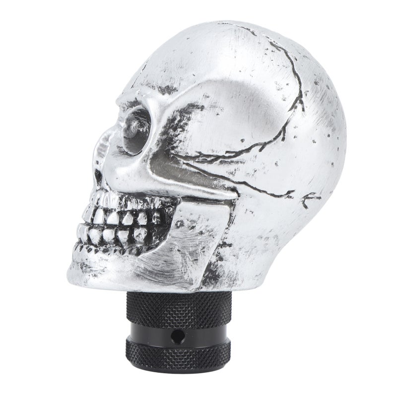 Skull Gear Shift Head Manual Transmission Resin Shifter Knob - Silver Skeleton Design Car Gear Stick Knob for Driving Experience Improvement - Image 2