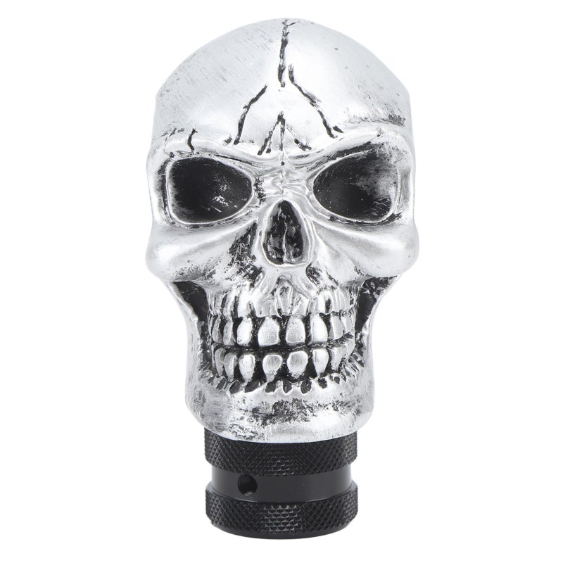 Skull Gear Shift Head Manual Transmission Resin Shifter Knob - Silver Skeleton Design Car Gear Stick Knob for Driving Experience Improvement - Image 5