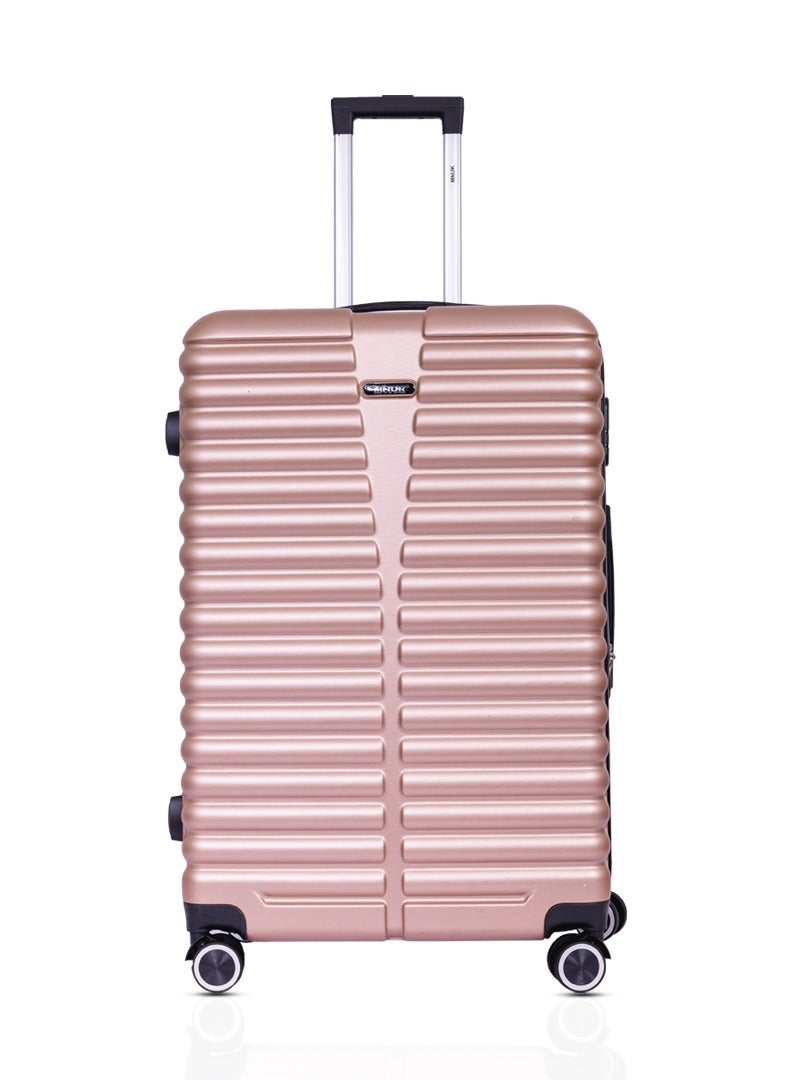 MNUK Destiny Set of 2 Luggage | Hardside Soft Handle Trolley with TSA Lock |Double 360° 8 Wheeler| Cabin-20 Inch, Large-28 Inch| Rose Gold - Image 2