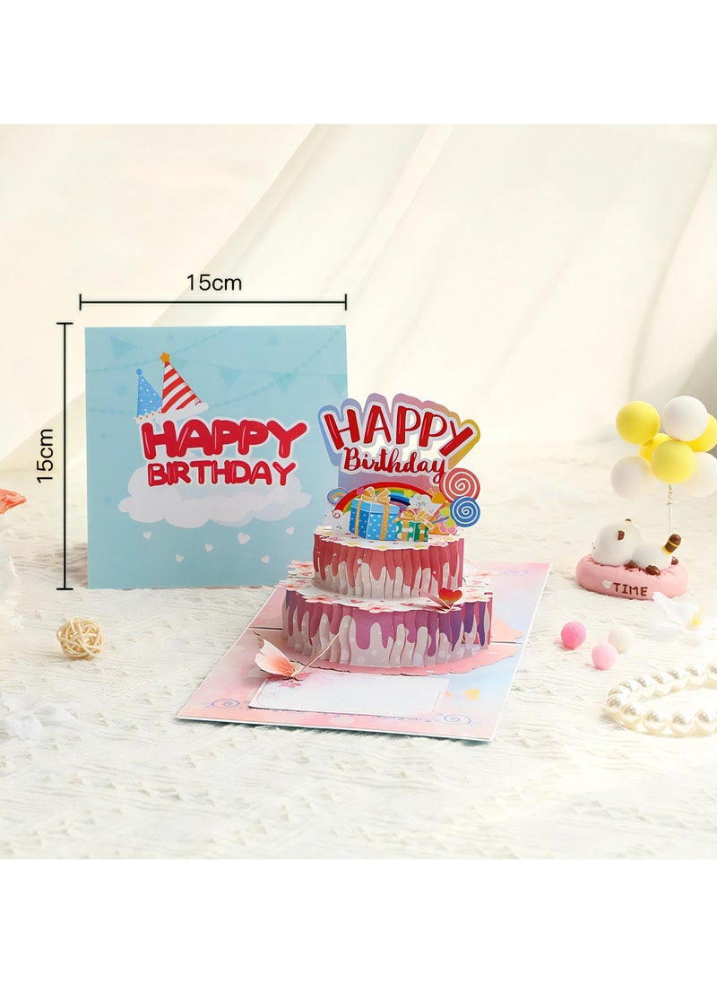 phomemo - Fancy Elegant Design 3D Pop-Up Card, Greeting Card for Birthday, Sturdy and Solid Cardstock Gift Card with Envelope and Thank You Card - Image 1