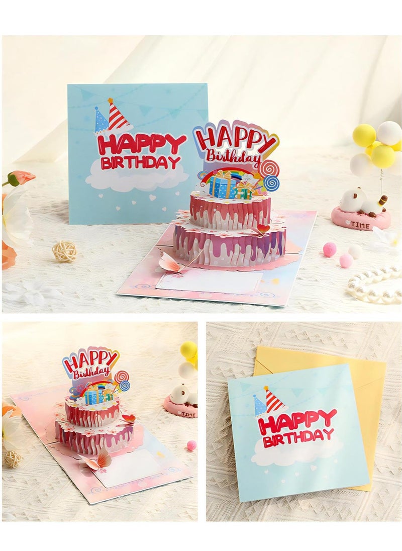 phomemo - Fancy Elegant Design 3D Pop-Up Card, Greeting Card for Birthday, Sturdy and Solid Cardstock Gift Card with Envelope and Thank You Card - Image 1