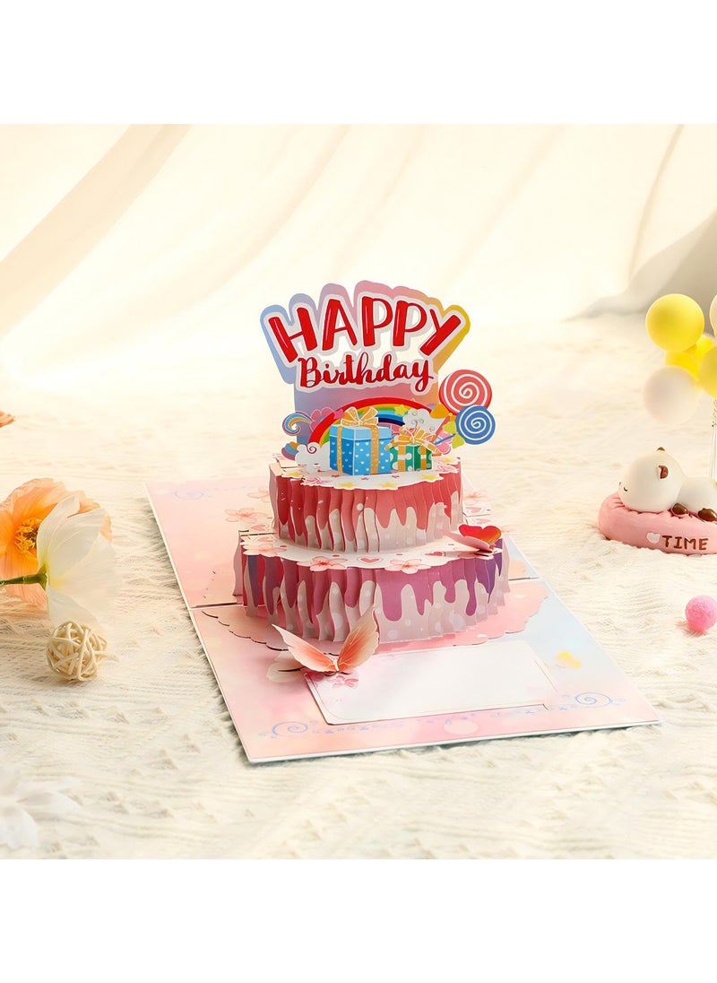 phomemo - Fancy Elegant Design 3D Pop-Up Card, Greeting Card for Birthday, Sturdy and Solid Cardstock Gift Card with Envelope and Thank You Card - Image 1