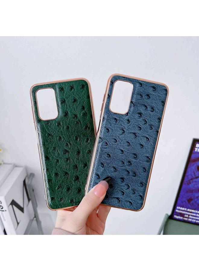 اس-توب جراب لهاتف Samsung Galaxy A73 5G مصنوع من الجلد الطبيعي بنمط جلد النعام مع طلاء كهربائي نانوي - Image 5