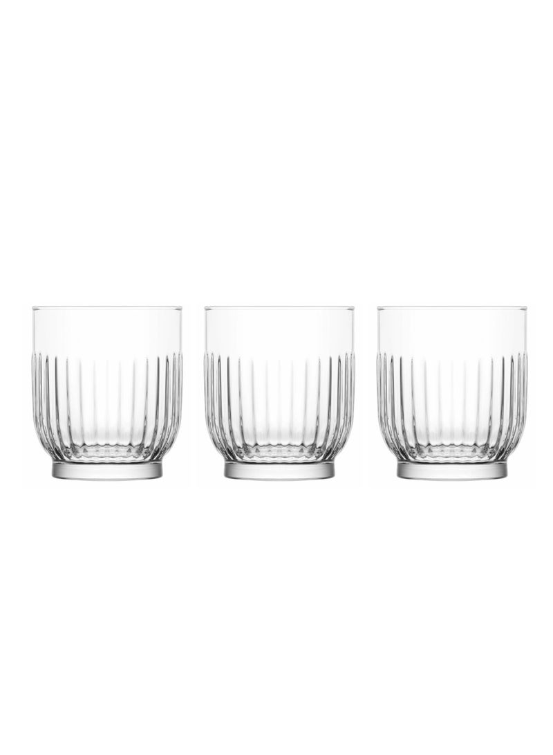 LAV 3 Pieces Tokyo Soft Drink Glass Set 330 Ml - Clear - Image 2