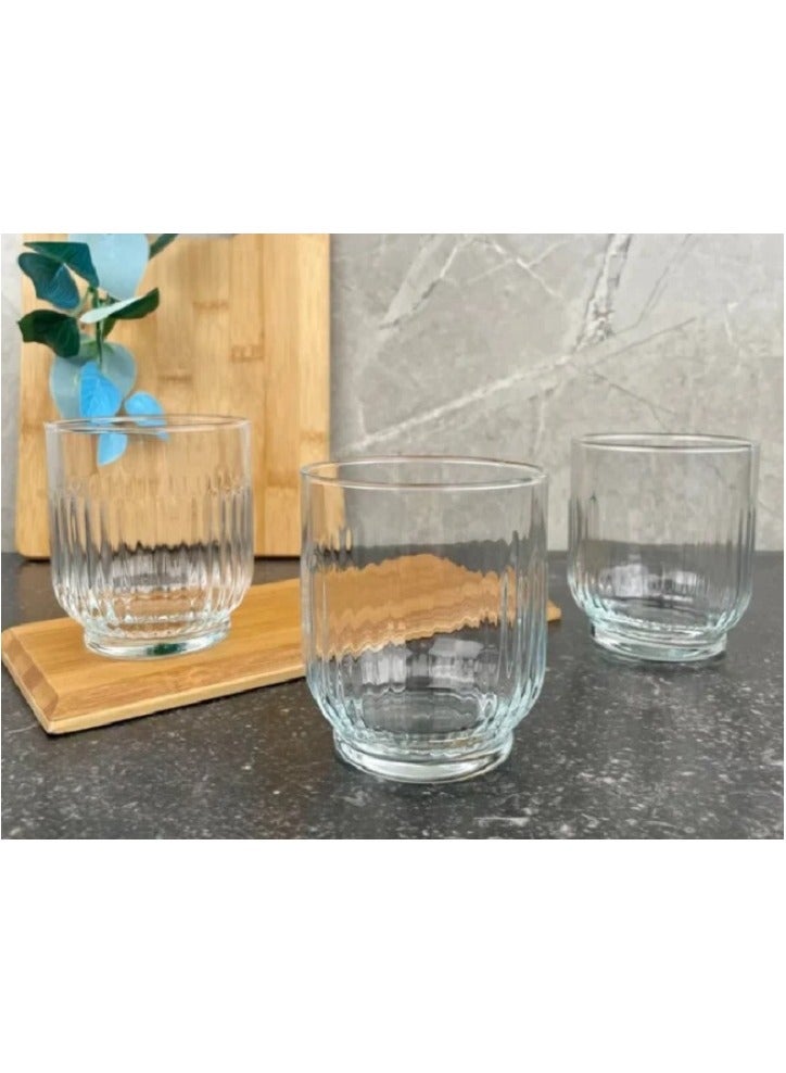 LAV 3 Pieces Tokyo Soft Drink Glass Set 330 Ml - Clear - Image 5
