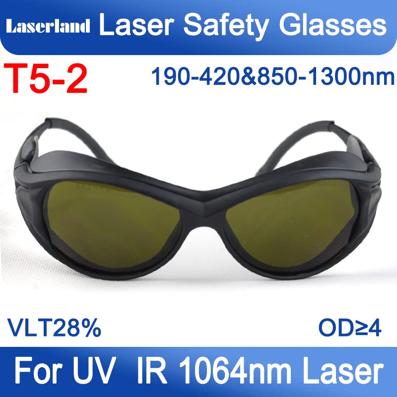 Laserlands 850nm 980nm 1064nm OD4+ OD6+ IR Infrared Laser Protective Goggles Safety Glasses for Fiber Laser Welding Engraving Cutting CE T5-2 - Image 2