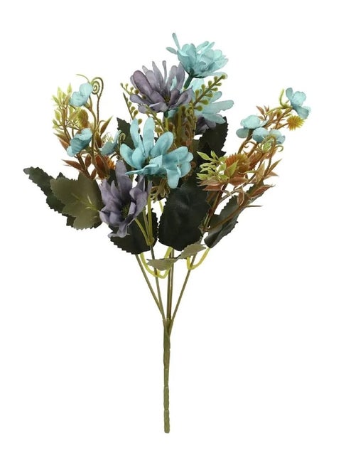 Eternal Blooms: Artificial Mix Mini Daisy Flowers for Timeless Elegance Blue