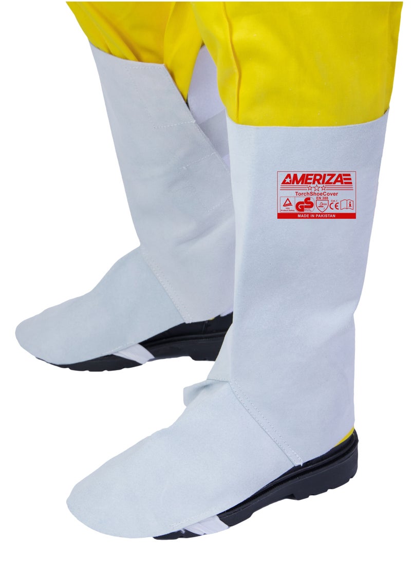 Ameriza Torch Welding Leg Guard with Piping  - Image 1