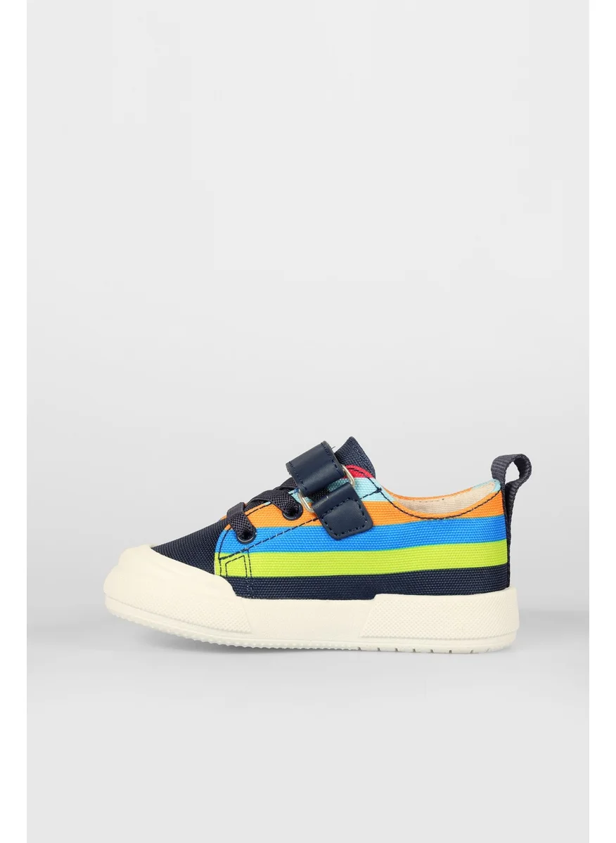فيكو 925,B23Y,243 Baby Linen Lighted Shoes Navy Blue