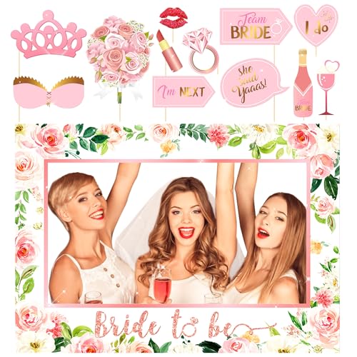 Bridal Shower Decorations Bride to Be Party Photo Booth Bride to Be Sign Bride to Be Sash Bridal Shower Party Supplies Wedding Bachelorette Photo Booth Props