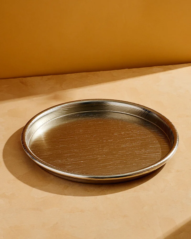 REDTAG Silver Round Serving Tray 37cm