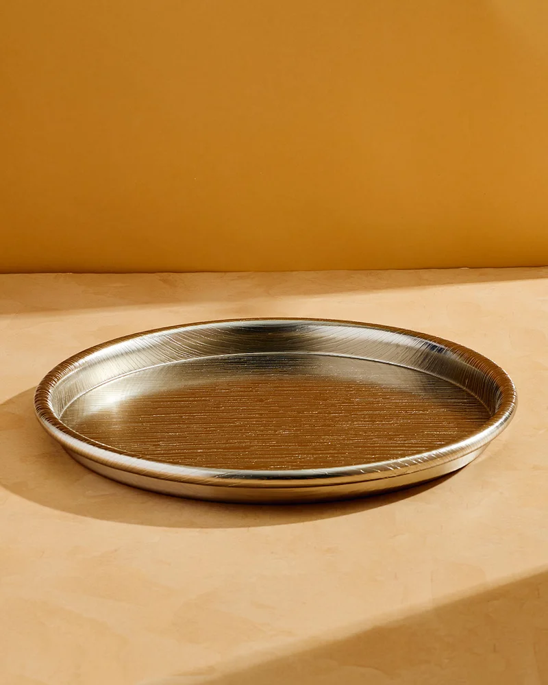 REDTAG Silver Round Serving Tray 37cm