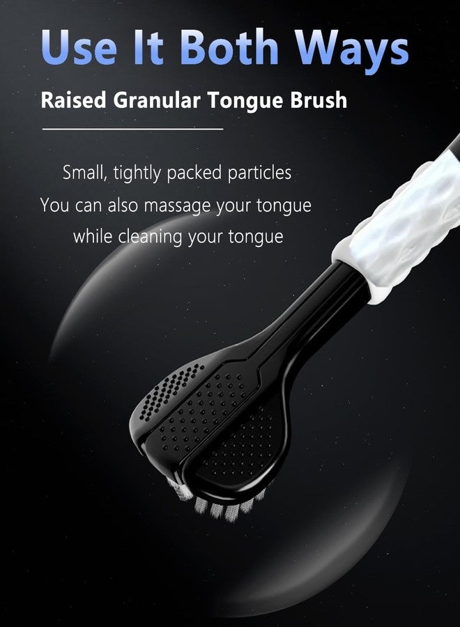QUEBERS (PACK OF-6) Toothbrush with Rotating Bristles Three-Head, Ultra Soft, 3 Sided Rotating Soft Bristles Toothbrush | 360-Degree Three-Sided Teeth and Tongue Cleaning, Gum Protection and Deep Cleaning - Image 5