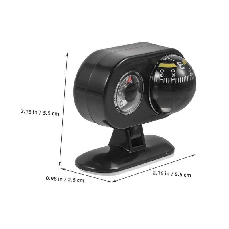 2 Pcs Car Dashboard Compass Thermometer for Accurate Navigation in Trucks and Boats - Image 3