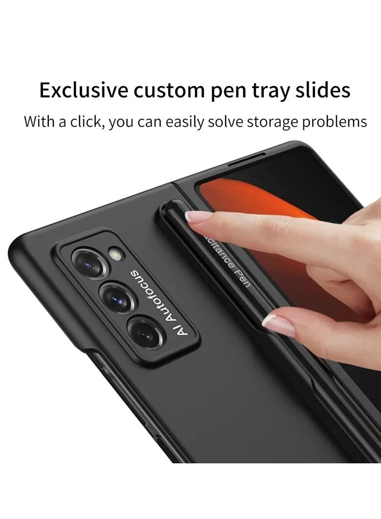 ELTRAZONE قلم S Pen إصدار Fold من Galaxy Z Fold 4، قلم S Pen سامسونج Z Fold 4، 4096 مستوى ضغط، قلم بديل لجهاز سامسونج جالاكسي Z Fold 4 5G + نصائح/رؤوس (أسود) - Image 4