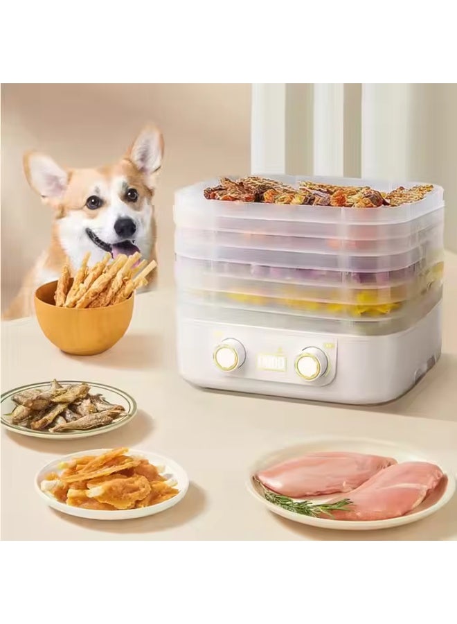 DUNISO 5 Tiers Food Dehydrator for Fruit, Vegetable, Beef Jerky, Large Capacity Food Dryer with Timer and Overheat Protection, Low Noise Food Dehydrator Machine for Meat, Fish and Pet Snack  - Image 2