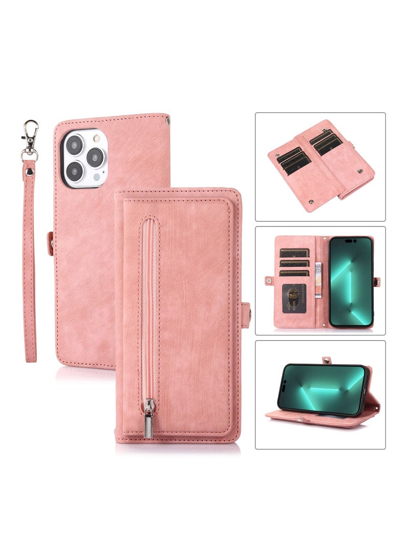 Suteni Flip Cover Leather Hidden Card Slots Phone Case for iPhone - Image 3