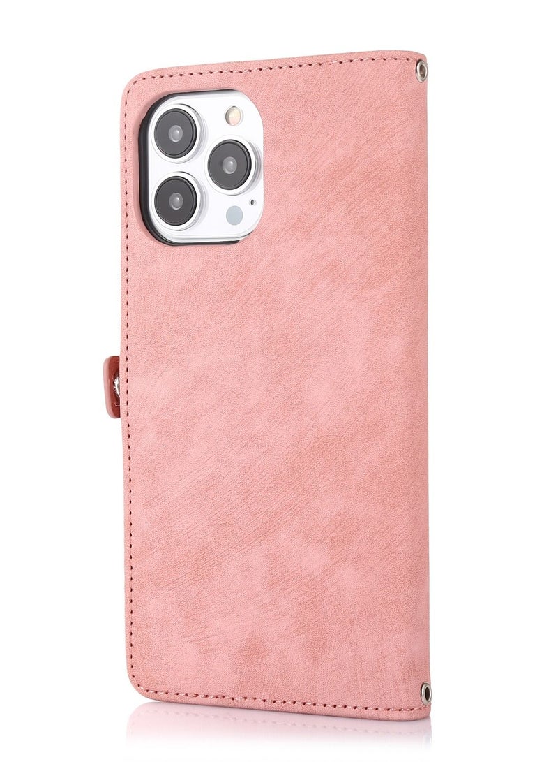 Suteni Flip Cover Leather Hidden Card Slots Phone Case for iPhone - Image 2