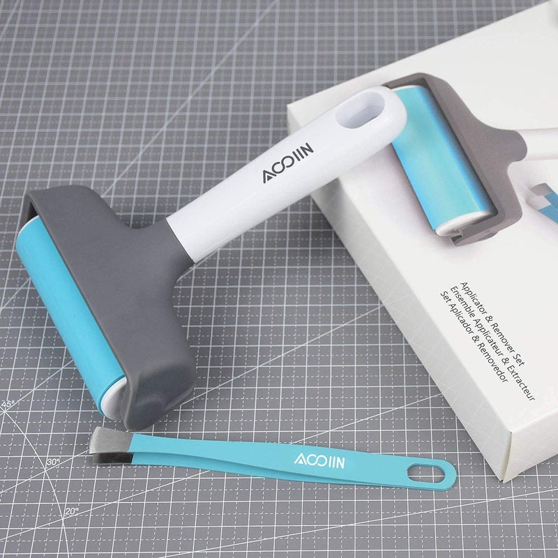 AOOIIN Rubber Brayer Roller & Mat Tweezers Remover Tool Set Craft Stamping Brayers for Cricut/Silhouette/Brother and Printmaking - Image 5