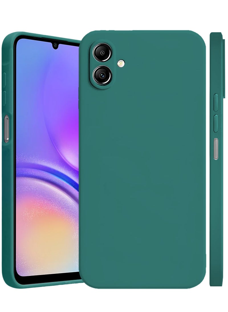 CATANES 2Packs Liquid Silicone Case for Samsung Galaxy A05 Protective Phone Case with Soft Anti-Scratch Microfiber Lining Utra Slim Drop Protection Phone Cover with 3D Screen Protector - Green - Image 2