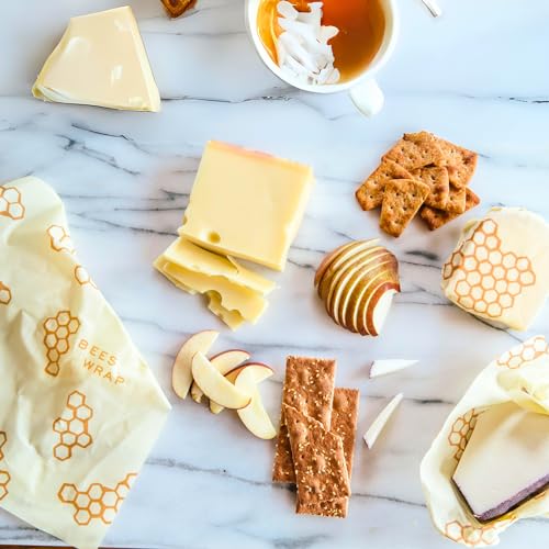 Bee's Wrap Beeswax Wraps for Food - Cut to Size 14x52" Wax Paper Roll - Made in USA Reusable Waxed Paper & Bowl Covers - Organic & Eco-Friendly Alternative to Aluminum Foil & Plastic Wrap, Honeycomb - Image 5
