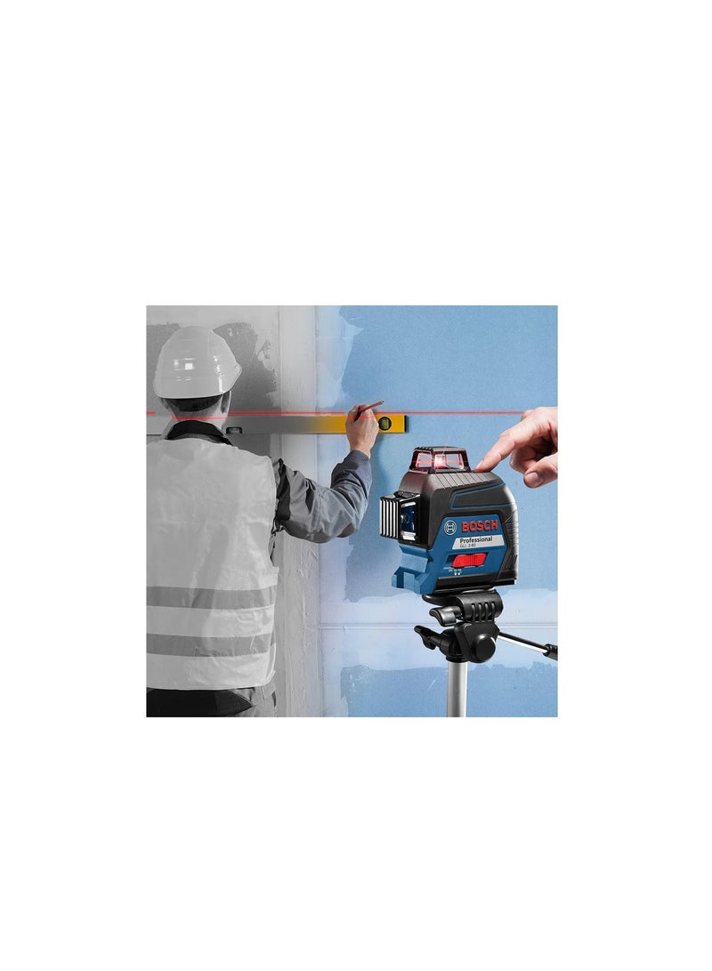BOSCH Professional Laser Level Red Laser Interior Working Range Up To 30m 4x Battery Aa - Image 3