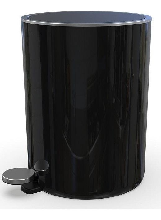 Primanova - Lenox 5 Lt Pedal Dustbin Black - Image 1