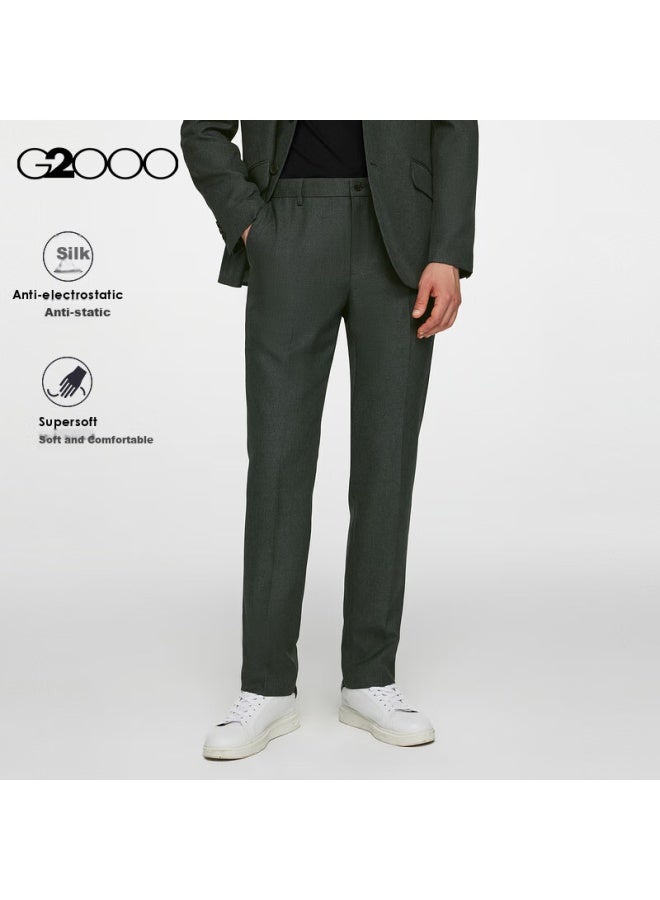 G2000 Spring And Autumn Mall Matching Business Commute Soft Comfortable Formal Dress Pants, Dark Gray, Size 33 - Image 1