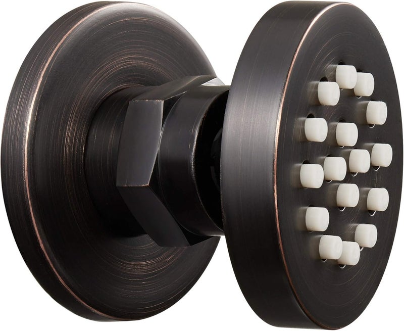 orhemus Solid Brass Body Spray Shower Jet - Round Massage Side Sprayer Spa System Shower Set Adjustable Wall Mounted, Oil Rubbed Bronze Finish - Image 2