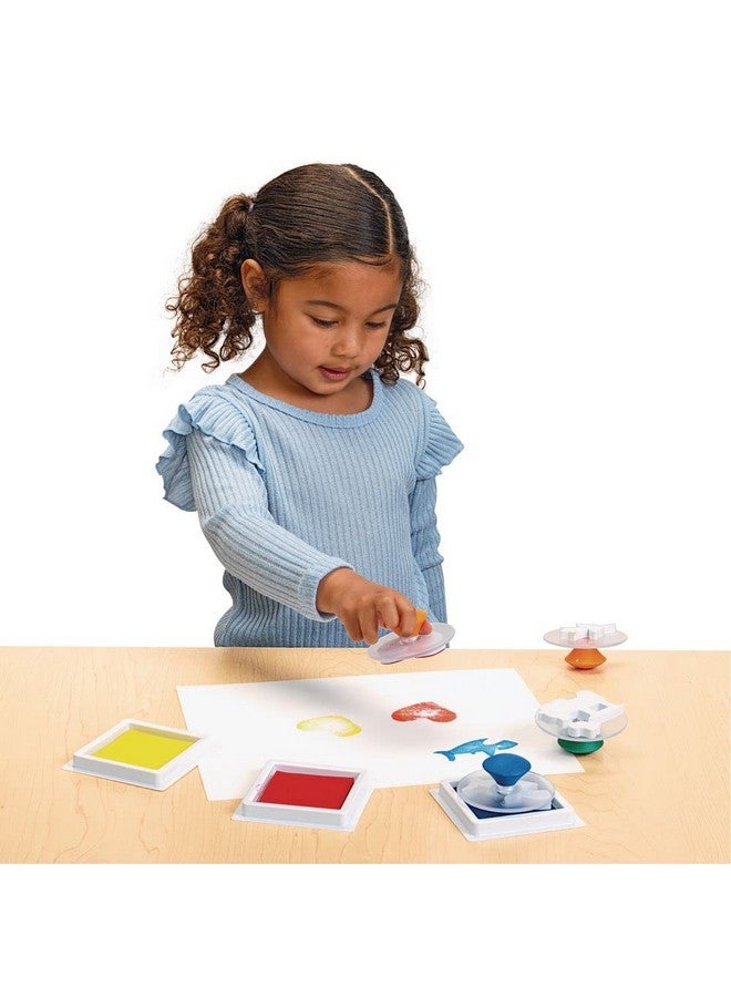 Colorations Colorations Stamp Pads, 3.5 IN SQ,3 CLRS, 3-3/4 inch Sq. stamp pads are filled with super washable ink. Perfect for kids, super-washable, non-toxic ink. - Image 4