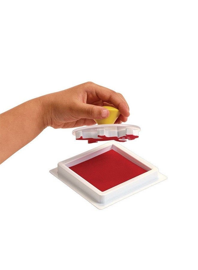 Colorations Colorations Stamp Pads, 3.5 IN SQ,3 CLRS, 3-3/4 inch Sq. stamp pads are filled with super washable ink. Perfect for kids, super-washable, non-toxic ink. - Image 3